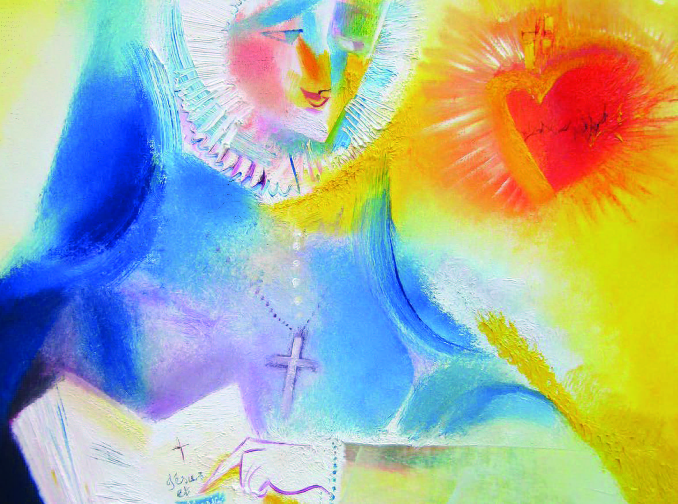 Santa Magdalena Sofía Barat y el Sagrado Corazón, obra de Stephen B. Whatley