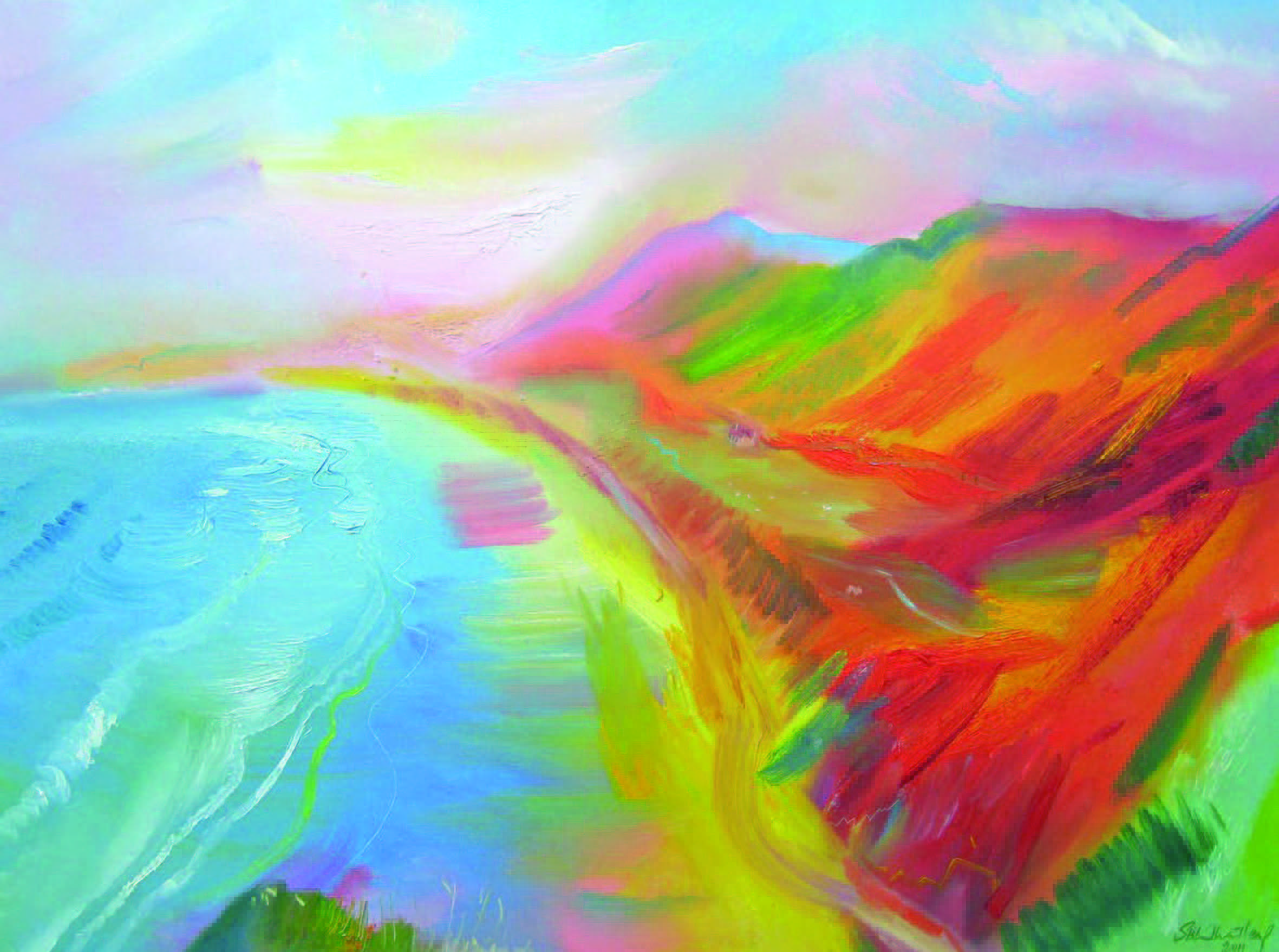 Bahía de Rhossili, obra de Stephen B. Whatley